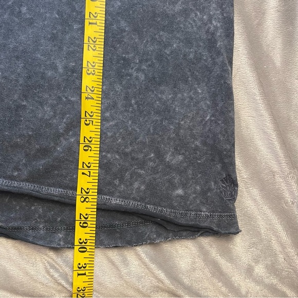 Free People Gray Acid Relaxed Fit Short Sleeve Tee with Crew Neck - Picture 7 of 7